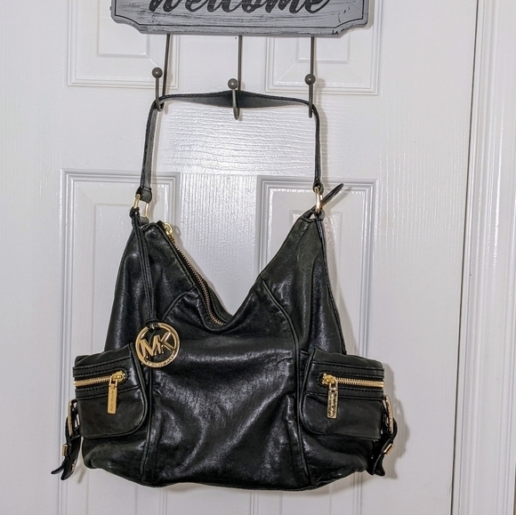 Michael Kors Black Soft Leather Satchel Shoulder Bag - Picture 16 of 16